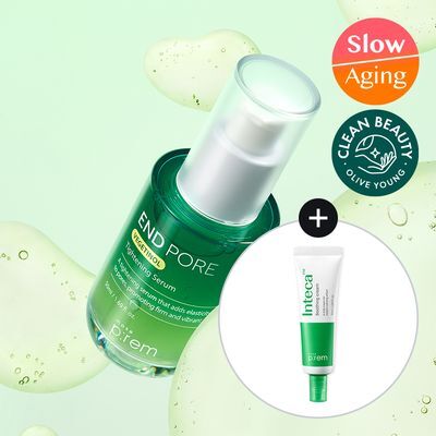 [2주모공세럼/단독기획] 메이크프렘 엔드포어 베지티놀 모공세럼 50ml 기획(+인테카크림 31ml)