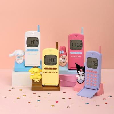 로이체 산리오 캐릭터즈 디지털 탁상 시계 5종 중 택1(마이멜로디/헬로키티/폼폼푸린/시나모롤/쿠로미)