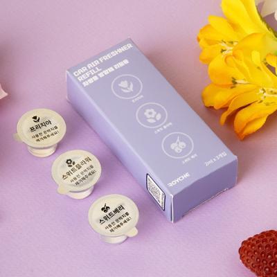 로이체 산리오 차량용 방향제 2ml 리필 3개입(스위트플라워,프리지아,스위트베리)