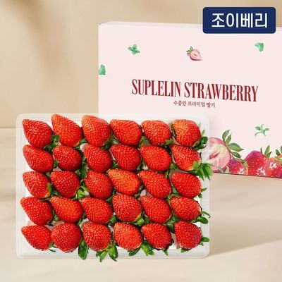 수플린 한입 가득 달콤함 조이베리 딸기 800g 이상 (특품/24~30입)