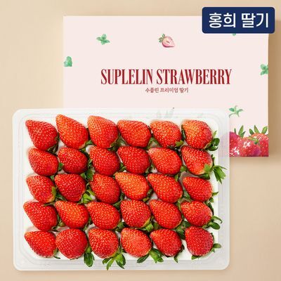 수플린 달콤한 복숭아 향 홍희 딸기 800g 이상 (특품/24~30입)