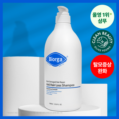 [대용량] 바이오가 바이오틴 손상모발개선 탈모완화 샴푸 돌콩배아 1000ml