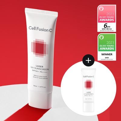 [UV에이징케어/온라인단독] 셀퓨전씨 레이저 UV 썬스크린 50ml+20ml 기획세트