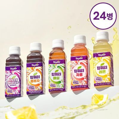 테일러 딥워터 180ml * 24개입 오리지널/매실/자몽/콤부차/레몬 5종 중 택 1