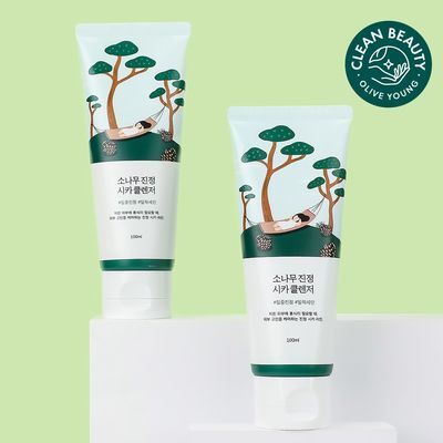 [더블] 라운드랩 소나무 진정 시카 클렌저 100ml+100ml