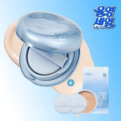 [단독구성] 퓌 쿠션 글래스 내추럴13g 리필기획 5종(+리필파우치/퍼프2매증정)