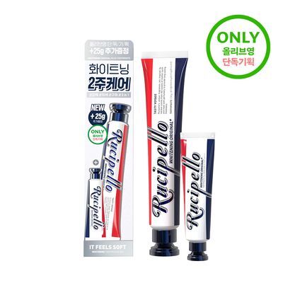 [미백케어] 루치펠로 화이트닝 오리지날 플러스 치약 110g 기획 (+25g)