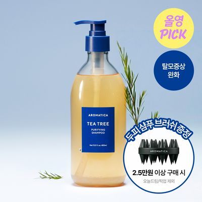 [4월올영픽/피지순삭] 아로마티카 티트리 퓨리파잉 샴푸 400ml (단품/더블기획/리필)