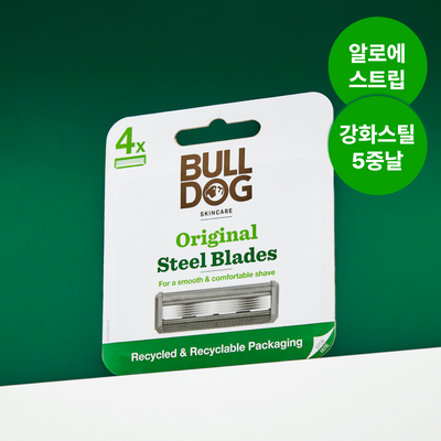 불독 오리지널 5중 면도날 (4개입)
