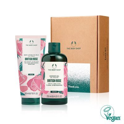 더바디샵 브리티쉬 로즈 바디케어 2종 세트(샤워젤250ml+바디로션200ml)