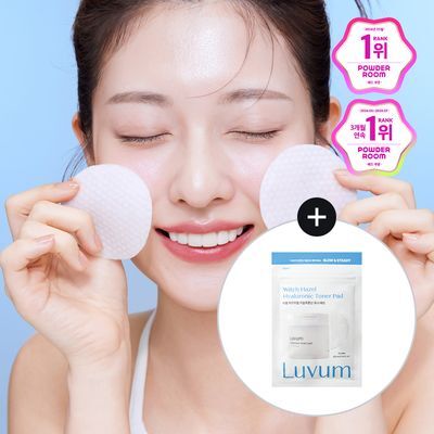Loveum Witch Hazel Hyaluronic Acid Toner Pads 60 Sheets (+10 Free Pads Promotion)