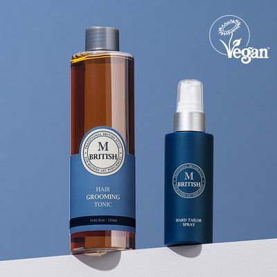 브리티시엠 헤어 그루밍 토닉 320ml 기획 (+하드 스프레이 80ml)