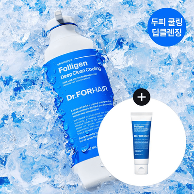 [단독기획] 닥터포헤어 폴리젠 딥클린 쿨링샴푸 300ML+70ML 기획/딥쿨링케어 탈모증상완화 두피쿨링