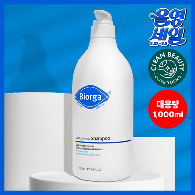[모발영양 강화] 바이오가 글라이신 우유단백질 샴푸 1000ml 대용량