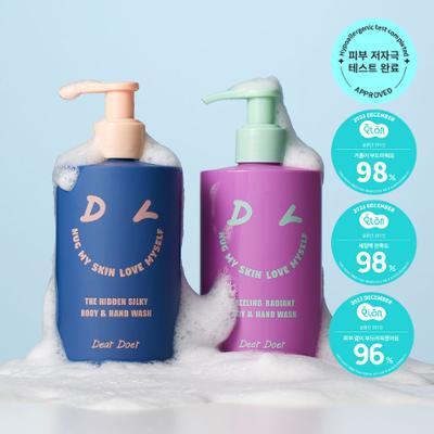 [천연성분/향좋은] 디어도어 저자극 바디워시 300ml 2종 중 택1