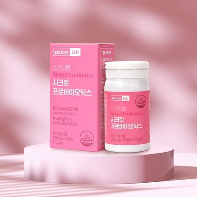스키니랩 질유래 50억유산균 시크릿 프로바이오틱스 30캡슐 1박스 (30일분)