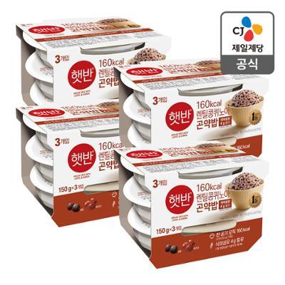 햇반 렌틸콩 퀴노아 곤약밥 150g X 12개