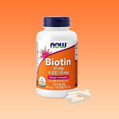 나우푸드 비오틴 10000mcg / 10mg 120캡슐 (4개월분)
