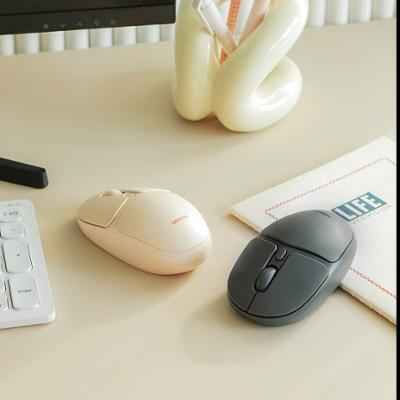로이체 무선 겸용 멀티페어링 블루투스 마우스 RX-600TR 2color (그레이/아이보리)