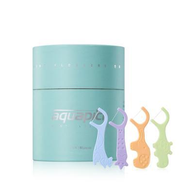 아쿠아픽 민트 치실 80개입