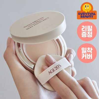 [리필기획] AGE20S 실키 픽싱 팩트(본품+리필)