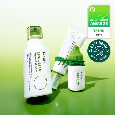 [모공입문세럼] 비플레인 녹두 모공 타이트업 세럼 30ml (+15ml+크림20ml)