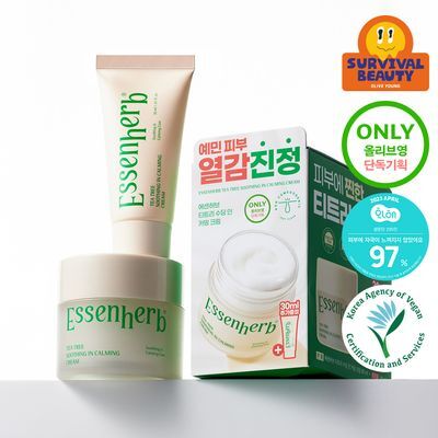에센허브 티트리 수딩 인 카밍 크림 80ml 기획(+크림 30ml)