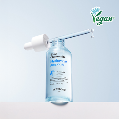 [쫀득물착앰플] 스킨푸드 블루 캐모마일 히알루로닉 앰플 50ml
