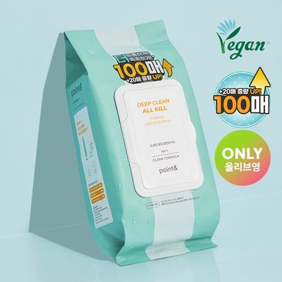 [올영단독100매] 포인트앤 딥 클린 올킬 클렌징티슈 100매