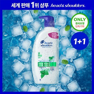 [더블기획] 헤드앤숄더 가려운/쿨멘솔 두피 케어 샴푸 520ml 2입 기획 택1