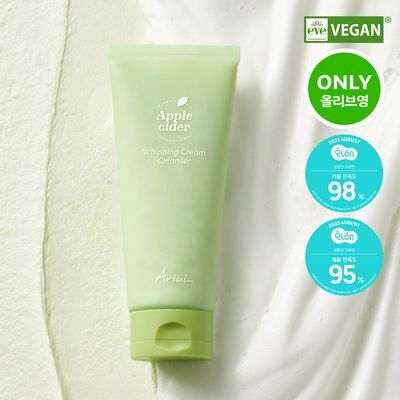 [200ml대용량] 아리얼 애플사이다 휘핑 크림 팩 클렌저 200ml