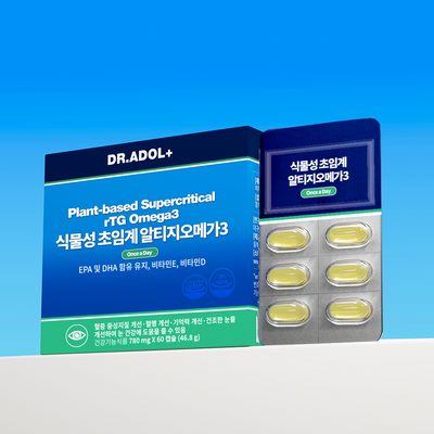 닥터아돌 식물성 초임계 알티지 오메가3 60캡슐 (30일분)