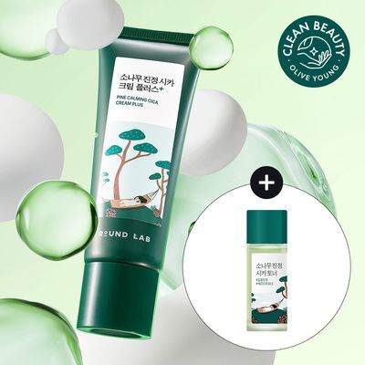 [흔적말끔] 라운드랩 소나무 진정 시카 크림 플러스 60ml 기획 (+토너 20ml)