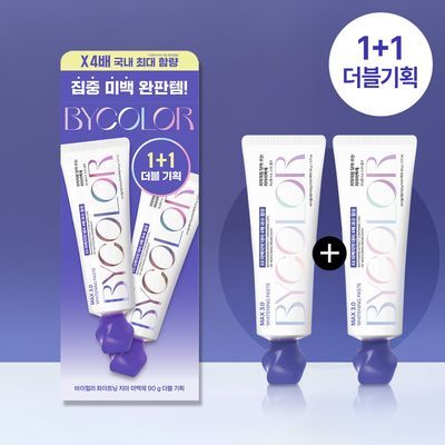 바이컬러 화이트닝 30 치아미백제 90g 더블 기획