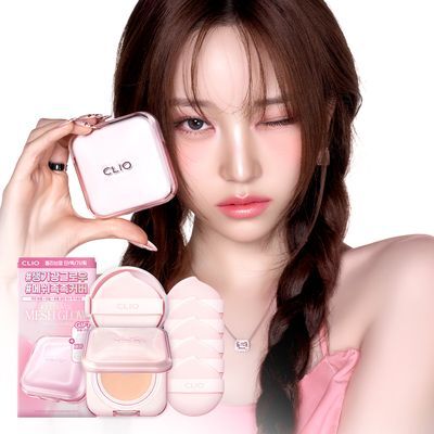 클리오 킬 커버 메쉬 글로우 에센셜 쿠션 기획 (리필+퍼프5개입 증정)