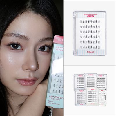 [속눈썹 실패 걱정 끝]필리밀리 속눈썹 골라담기 택1(포인트 가닥/노글루/컷팅/미들포인트/접착제)