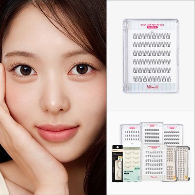 [속눈썹 실패 걱정 끝] 필리밀리 속눈썹 골라담기 택1(포인트 가닥/노글루/컷팅/미들포인트/접착제)