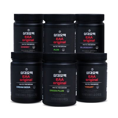삼대오백 오리지널 EAA 아미노산 6종 택1 (매실,요구르트,크림소다,블루베리,체리,알로에) 