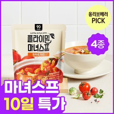 [베러PICK] 플라이밀 마녀스프 300g 4종 택 1 (토마토 치킨, 토마토 비프, 마라 치킨, 로제 치킨)