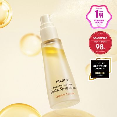 [모공탄력개선] 숨37 시크릿 모공 세라마이드 버블 오일 에센스 미스트 60ml 기획/단품