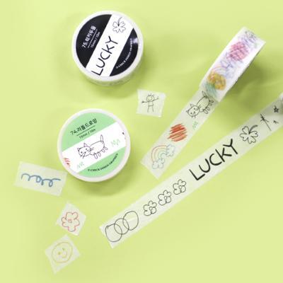 오첵 마스킹테이프 10종 (손그림 일러스트 다꾸 마테)
