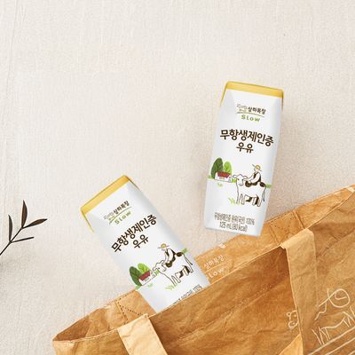 상하목장 무항생제인증 멸균우유 125ml 24팩