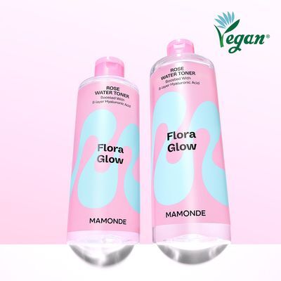 [대용량/수분광] 마몽드 플로라 글로우 로즈 워터 토너 500ml