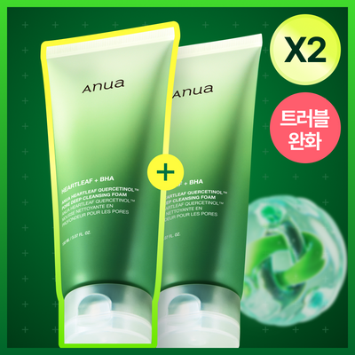 아누아 어성초 피지쏙 모공 폼 150ml 2입 기획