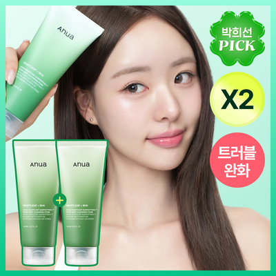 [박희선Pick] 아누아 어성초 피지쏙 모공 폼 150ml 2입 기획