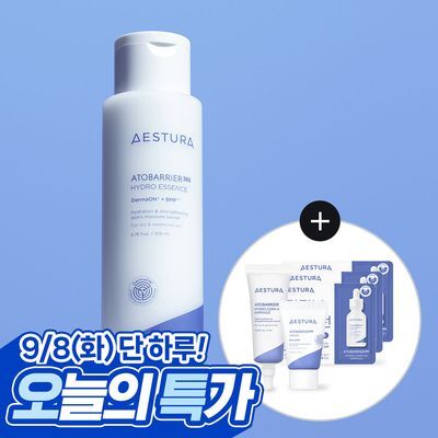 에스트라 아토베리어365 하이드로에센스 200ml (+크림 10ml+앰플 10ml)