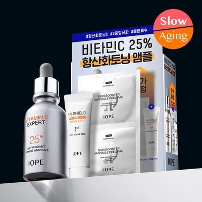 아이오페 비타민C 엑스퍼트 25% 항산화 토닝 앰플 23ml 기획 (+필패드 1매 + 선앰플 10ml)