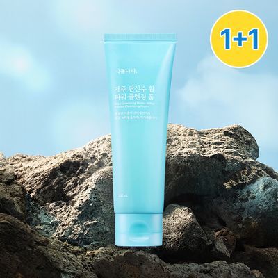 [미세먼지 세정] 식물나라 제주 탄산수 휩 파워 클렌징 폼 120ml 단품/1+1