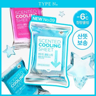 [1+1/교차증정] 타입넘버 센티드 쿨링 시트 15매 3종