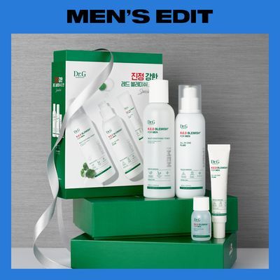 [선물세트/수분진정] 닥터지 레드 블레미쉬 포 맨 토너/진정올인원 2종 기획 (+미니어처 2종)